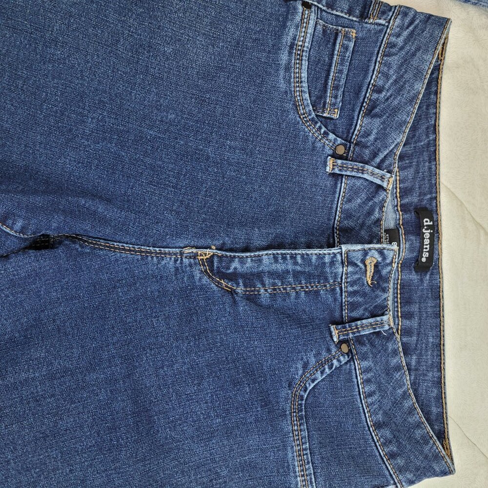 d. jeans medium denim bermuda shorts mid rise classic sporty normcore grandma 8 - Picture 9 of 10